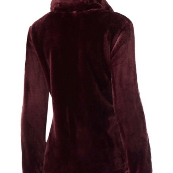 32 Degrees Heat Womens Full Zip Plush Jacket size SMALL in rare burgundy color - Picture 5 of 6